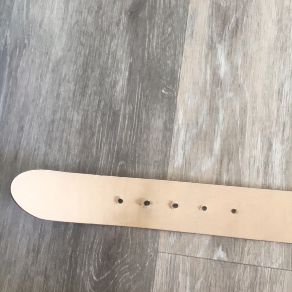 Garuglier’s leather belt XL maroon purple stones silver buckle made in … - Picture 13 of 17